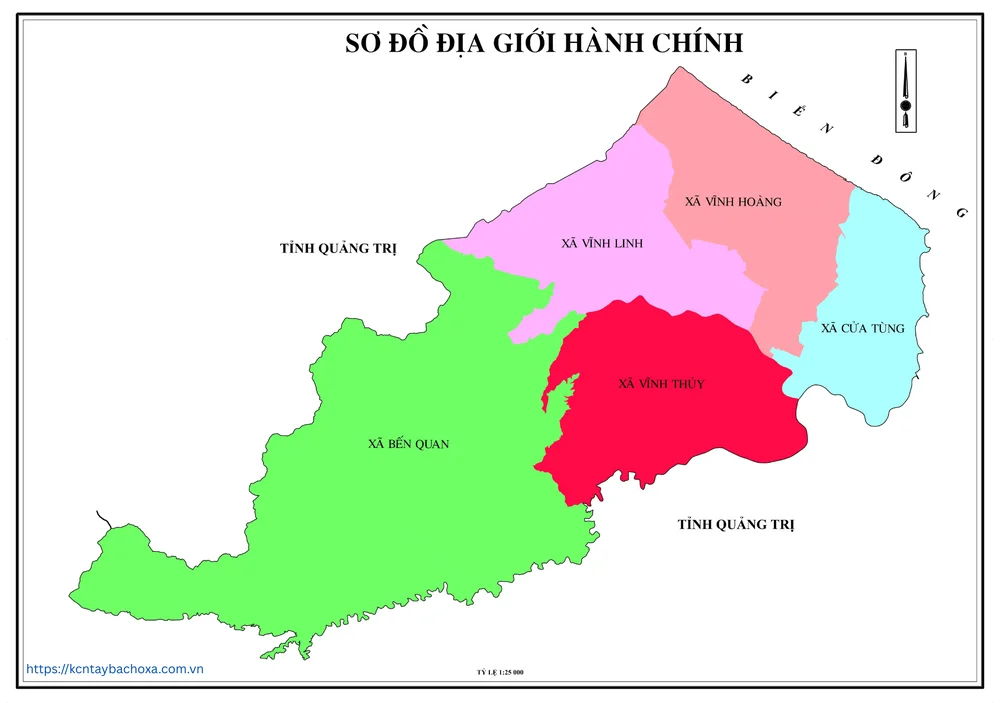 Bản đồ xã Vĩnh Linh