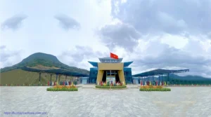 ảnh khu vực cửa khẩu La Lay
